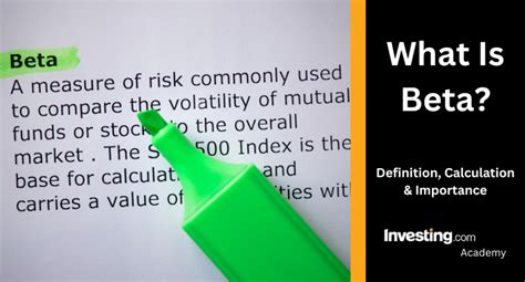 Understanding Beta: Definition, Calculation, Uses .